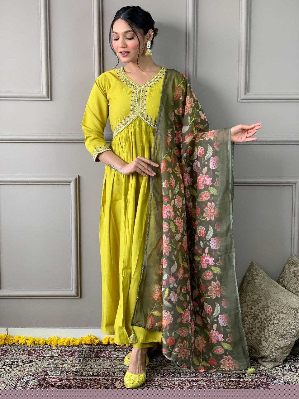 Viscose Chanderi Kurti - MYLUXURY LANE ENTERPRISE